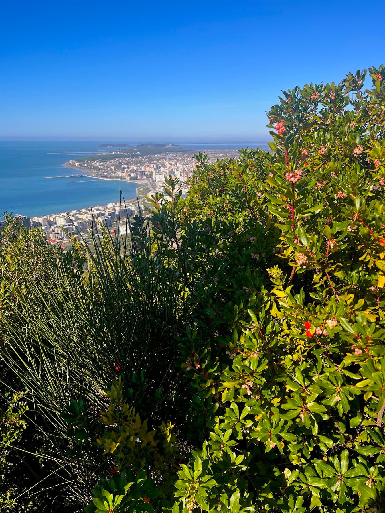 Mediterranean sea view from southern Albania